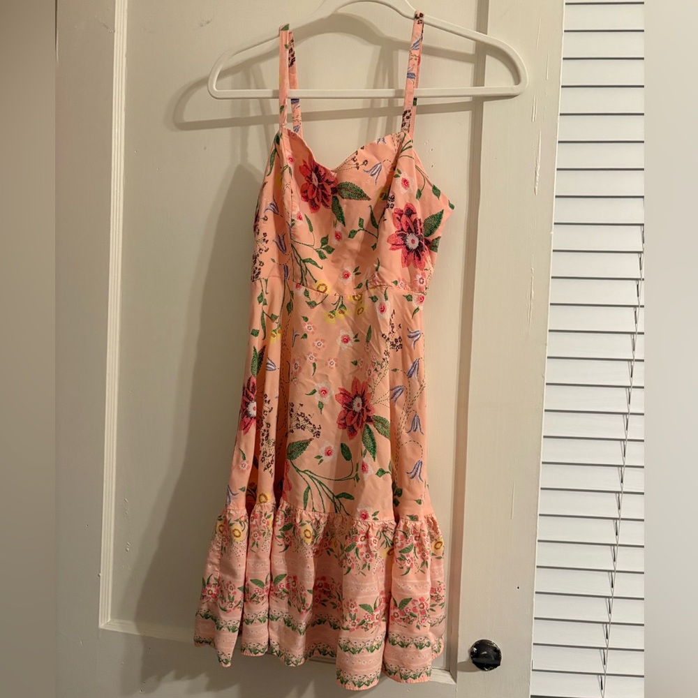 Old Navy Peach Pink Floral Dress Size Small